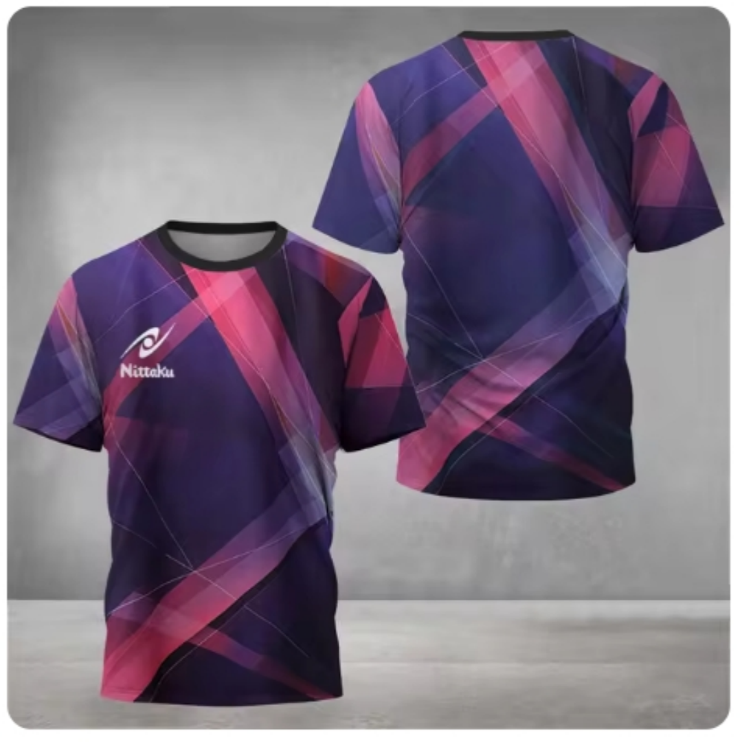 Men's Nittaku Table Tennis T-s - Table Tennis Jersey Butterfly ulasan dan harga