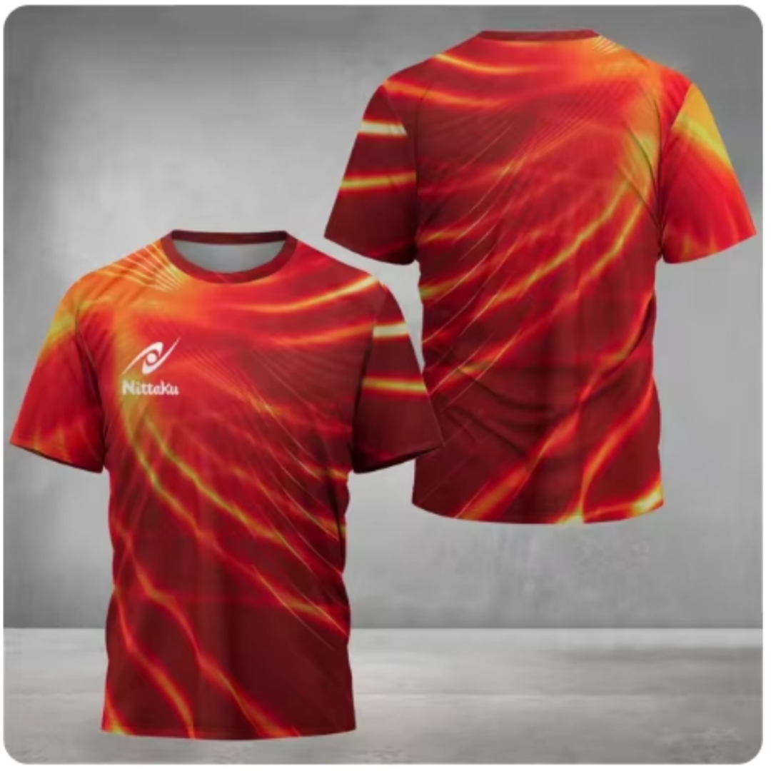 Men's Nittaku Table Tennis T-s - Table Tennis Jersey Butterfly ulasan dan harga