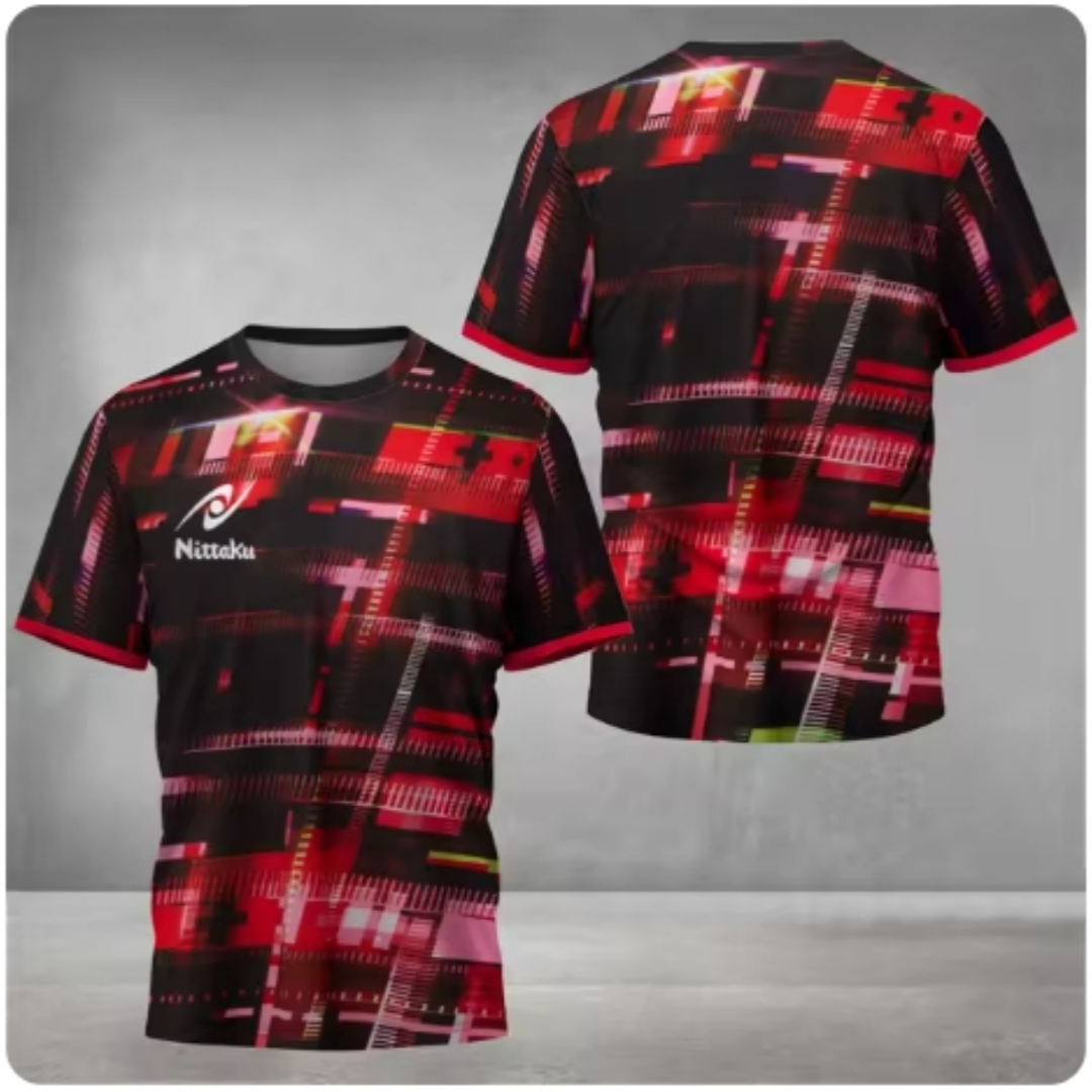 Nittaku Table Tennis T-shirt V - Table Tennis Jersey Butterfly ulasan dan harga