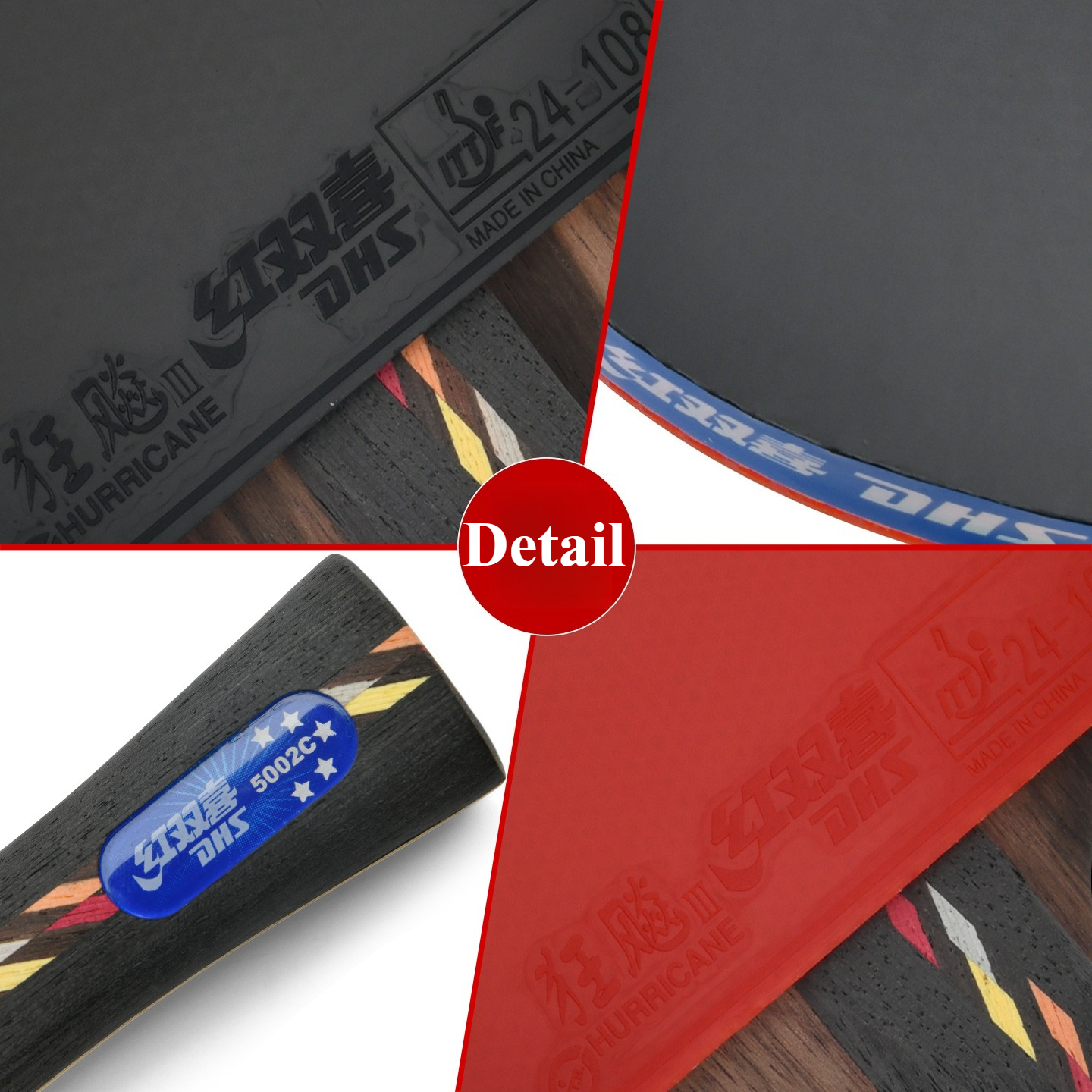 DHS Table Tennis Racket Profes - Table Tennis Grip Types ulasan dan harga